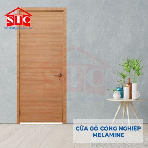 Cửa gỗ Melamine-P1-vân ngang