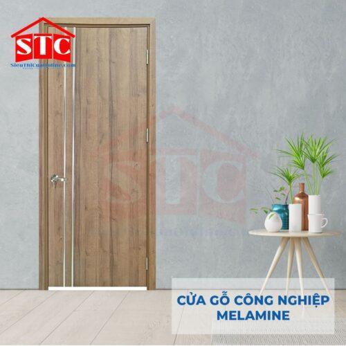 Cửa gỗ Melamine-P1R2-inox