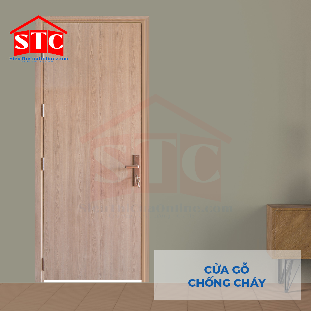 Cửa gỗ chống cháy GCC MDF Laminate P1