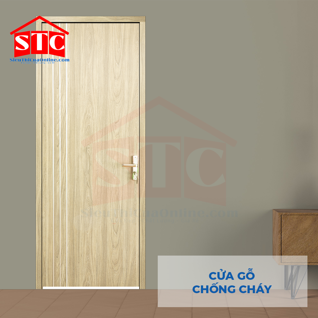 Cửa gỗ chống cháy GCC MDF Laminate P1R2 23029
