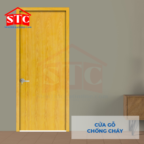 Cửa gỗ chống cháy GCC MDF Veneer P1R2 Ash