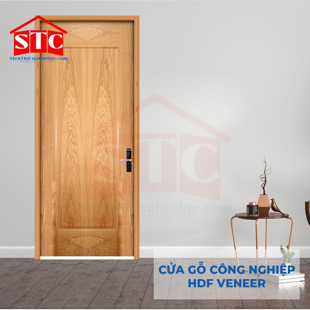 Cửa gỗ công nghiệp HDF-Veneer-1B-Sồi
