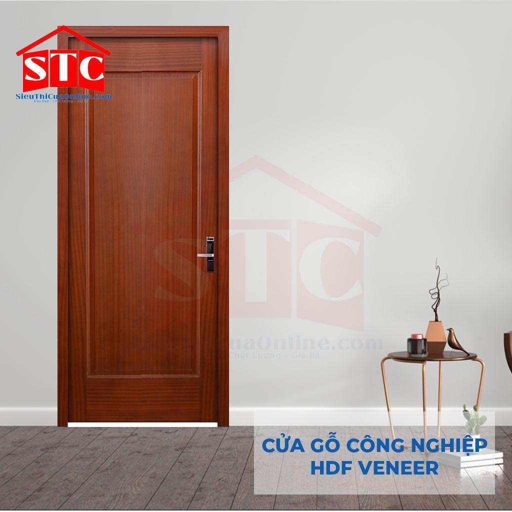 Cửa gỗ công nghiệp HDF-Veneer-1B-Xoan đào