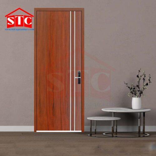 Cửa gỗ phòng ngủ Veneer-P1R2-Căm Xe