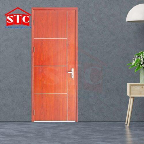Cửa gỗ phòng ngủ Veneer-P1R4b-Xoan Đào-2