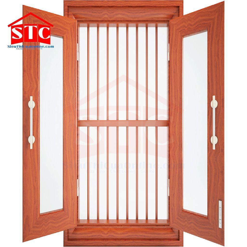 Cửa sổ thép vân gỗ CS2K-SS