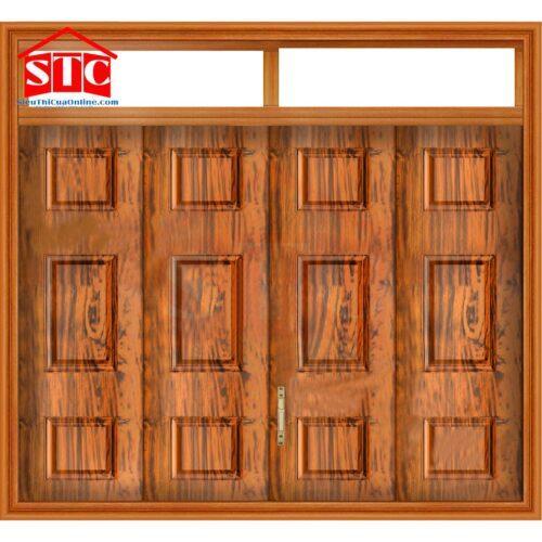 Cửa sổ thép vân gỗ CS4H11 màu vàng
