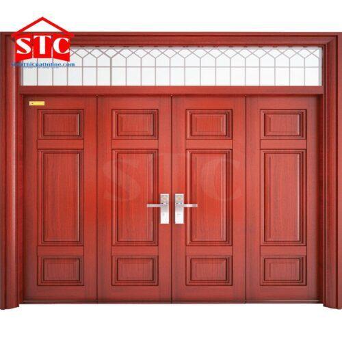 Cửa thép vân gỗ 4 cánh 4H8-V1