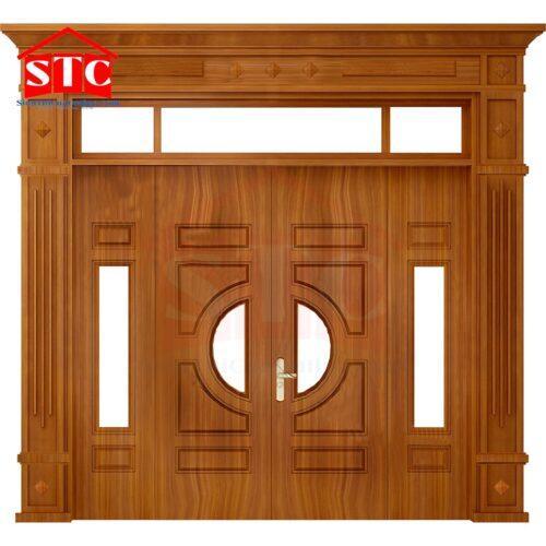 Cửa thép vân gỗ 4 cánh GS4H15H8K-Màu vàng