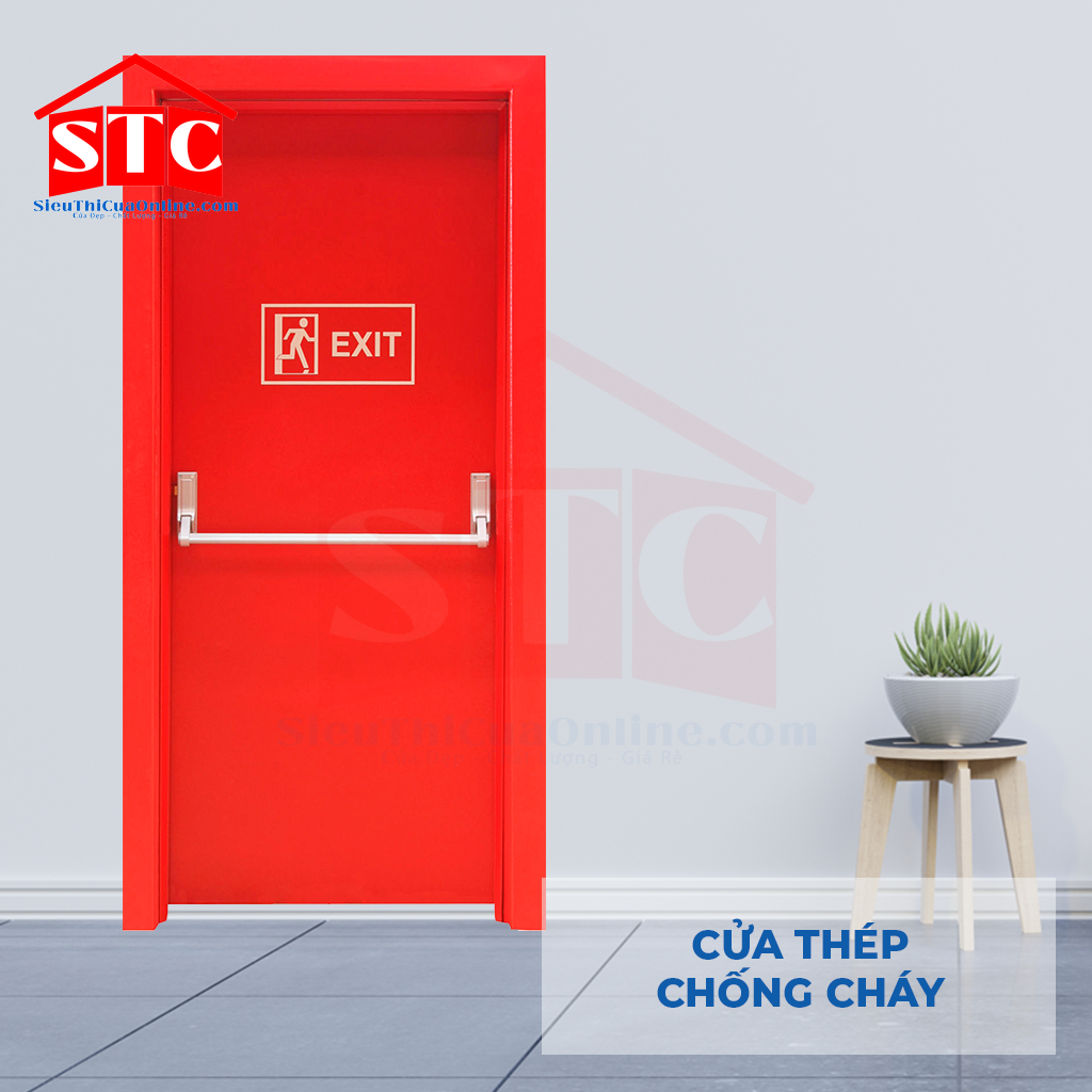 Cửa thép chống cháy TCC P1 thanh thoát hiểm đẩy