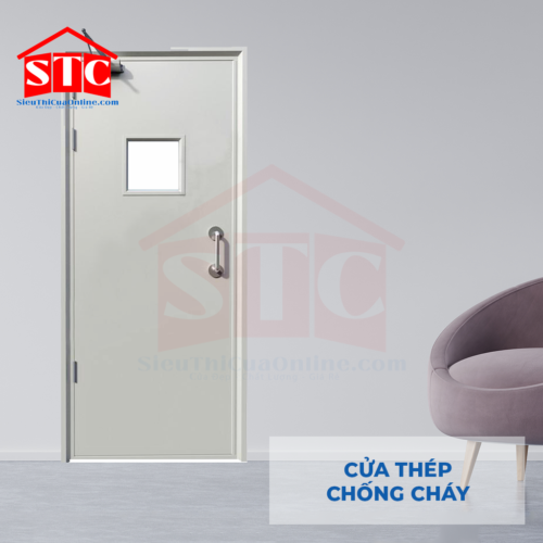 Cửa thép chống cháy TCC P1G1 tay co thuỷ lực
