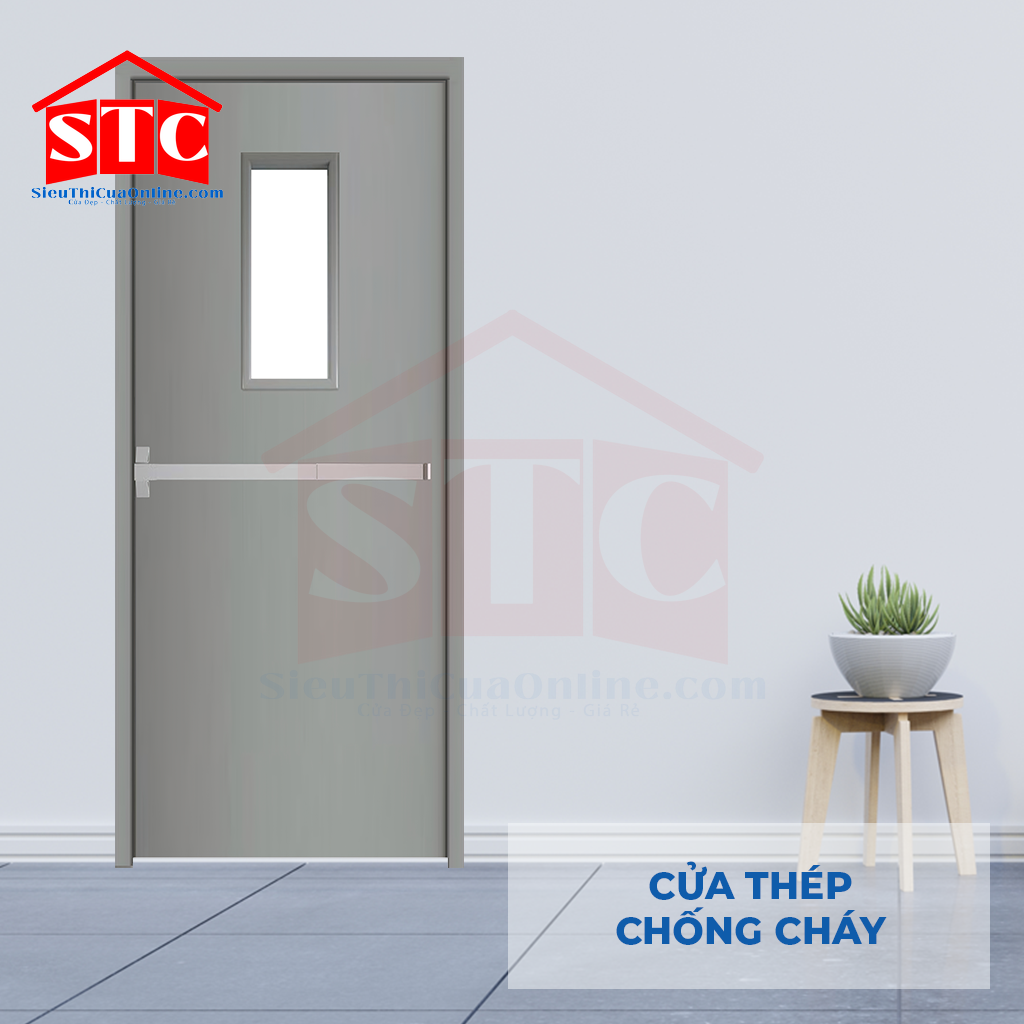 Cửa thép chống cháy TCC P1G1 thoát hiểm