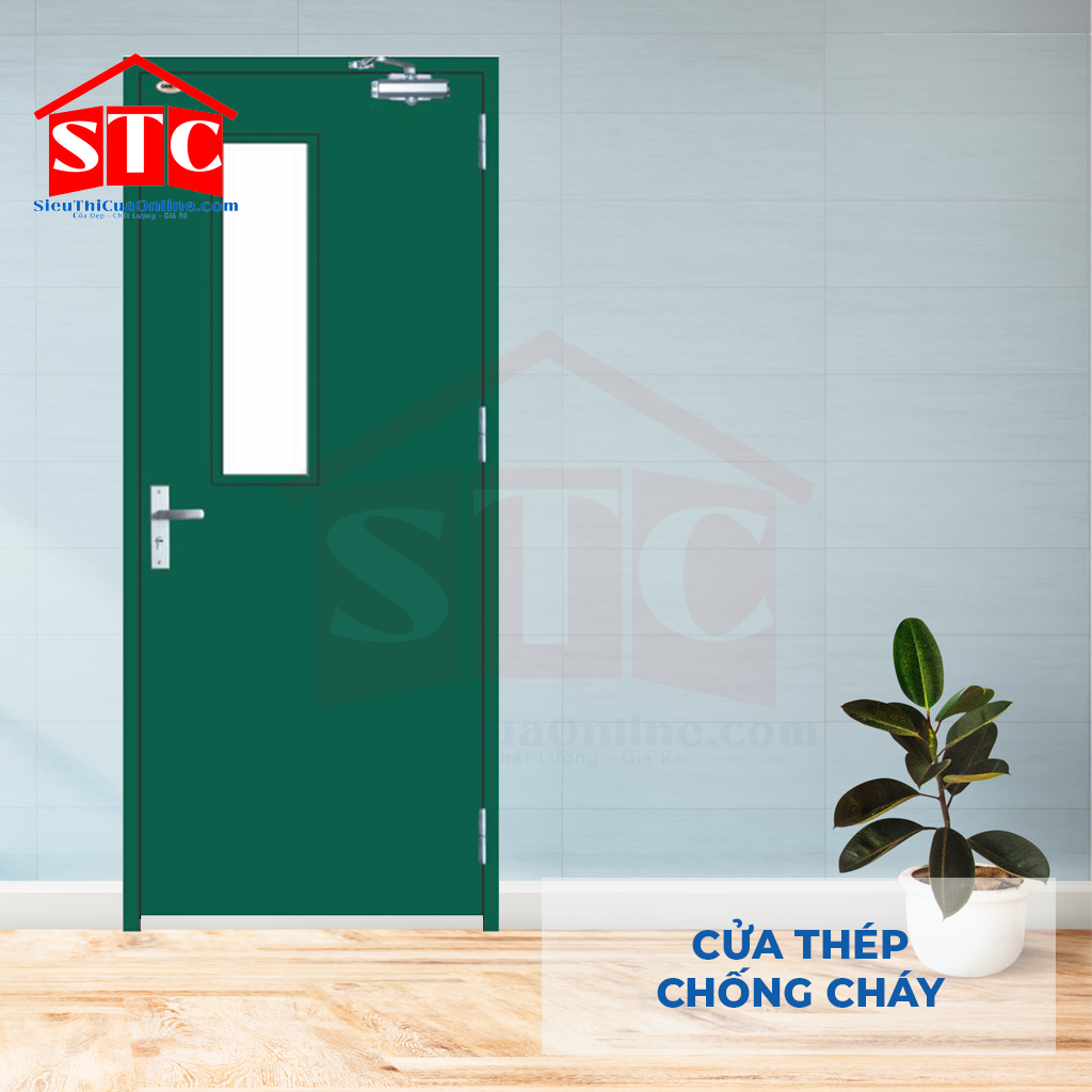 Cửa thép chống cháy TCC TCC P1G1a dùng tay đẩy hơi