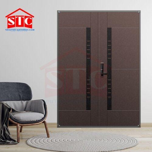 Cửa thép vân gỗ phòng ngủ RB-641-R-DOUBLE