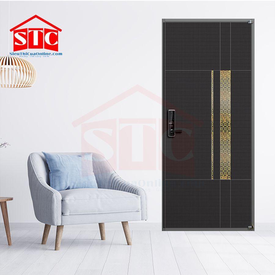 Cửa thép vân gỗ phòng ngủ Type-04