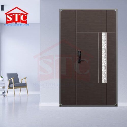 Cửa thép vân gỗ phòng ngủ Type-05