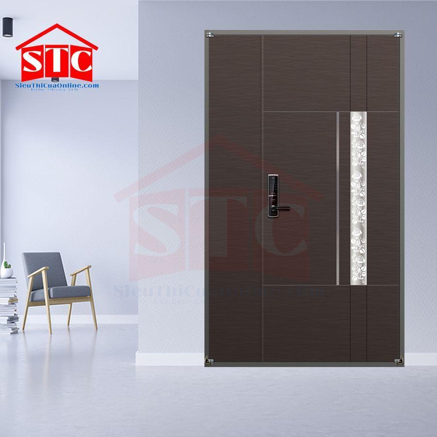 Cửa thép vân gỗ phòng ngủ Type-05