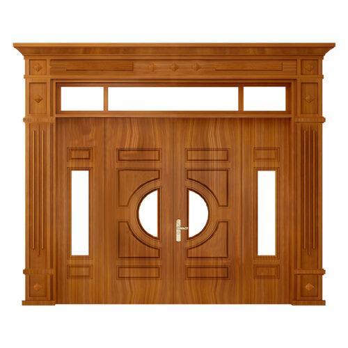 Giá Cửa Thép Vân Gỗ 1 Cánh - Báo Giá Cửa Thép GS4H4K-H4AK_