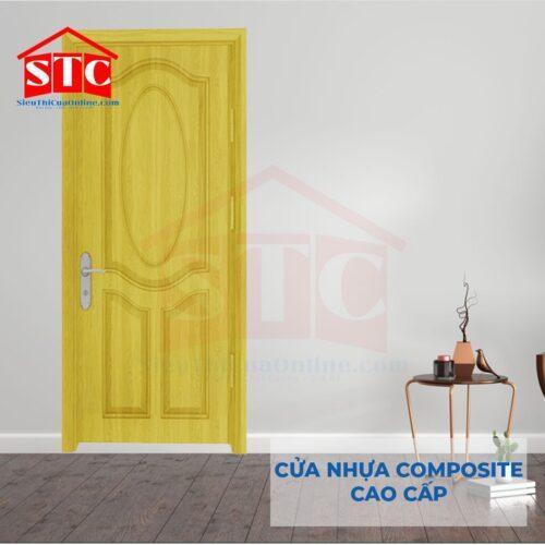 Cửa nhựa Composite-2A-walnut-1