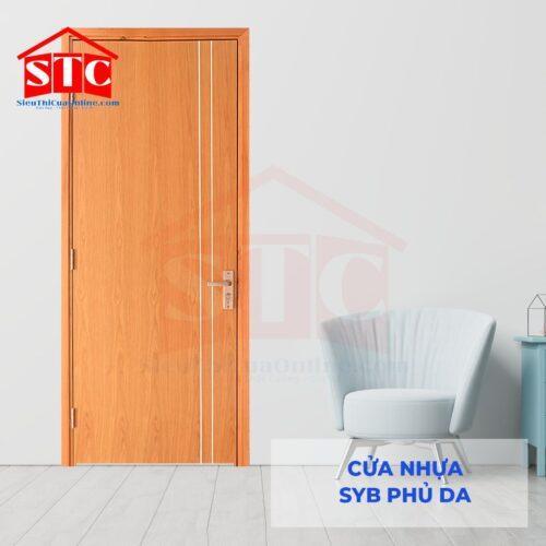 Cửa nhựa Composite veneer P1R2-Xoan Đào