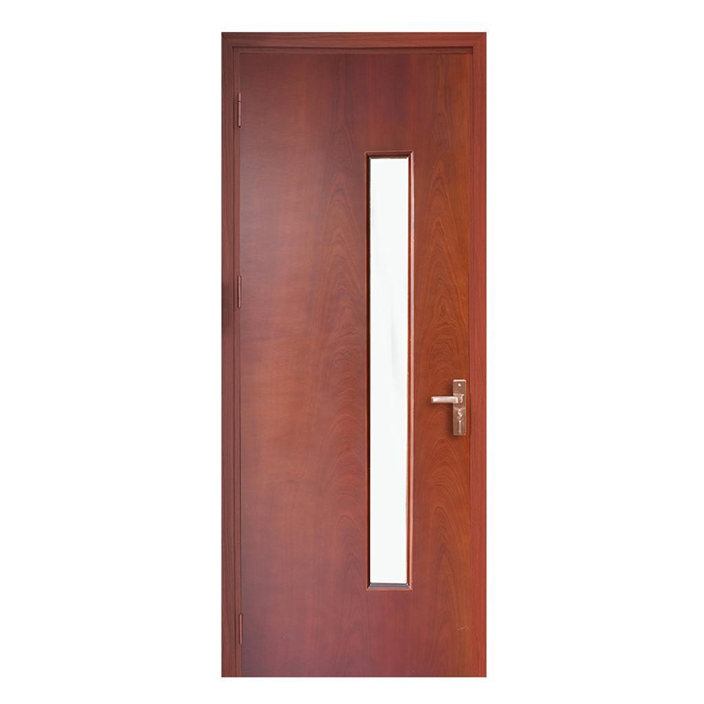 Cửa Gỗ Phòng Khách Đẹp - Cửa Gỗ MDF Veneer P1G1 Căm Xe-3