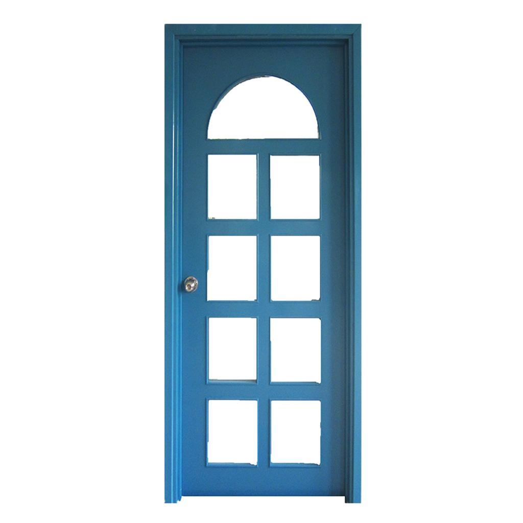 Cửa Gỗ Phòng Ngủ Tân Cổ Điển - Cửa Gỗ Veneer P1G9 Xanh Da Trời