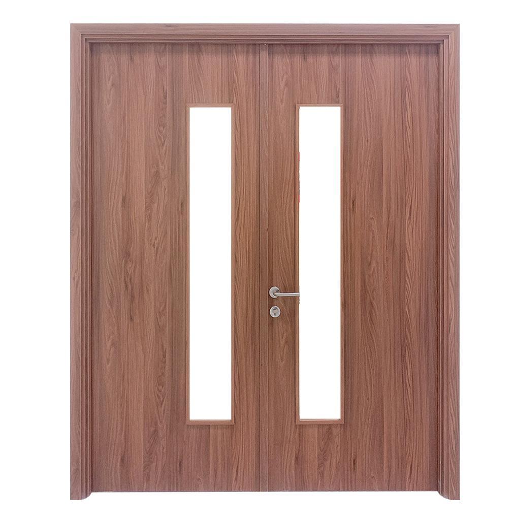 Mẫu Cửa Kính Phòng Ngủ Đẹp - Cửa MDF Melamine 2P1G1
