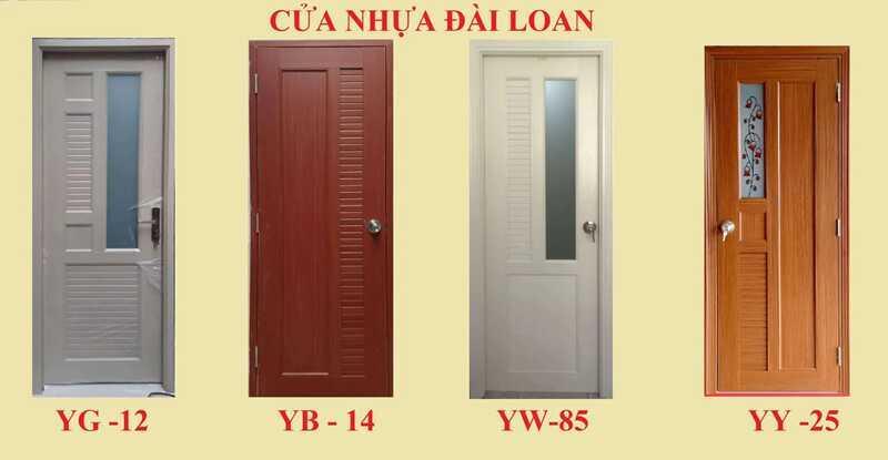 Cửa nhựa Composite Đài Loan có cấu tạo gồm 5 lớp chính