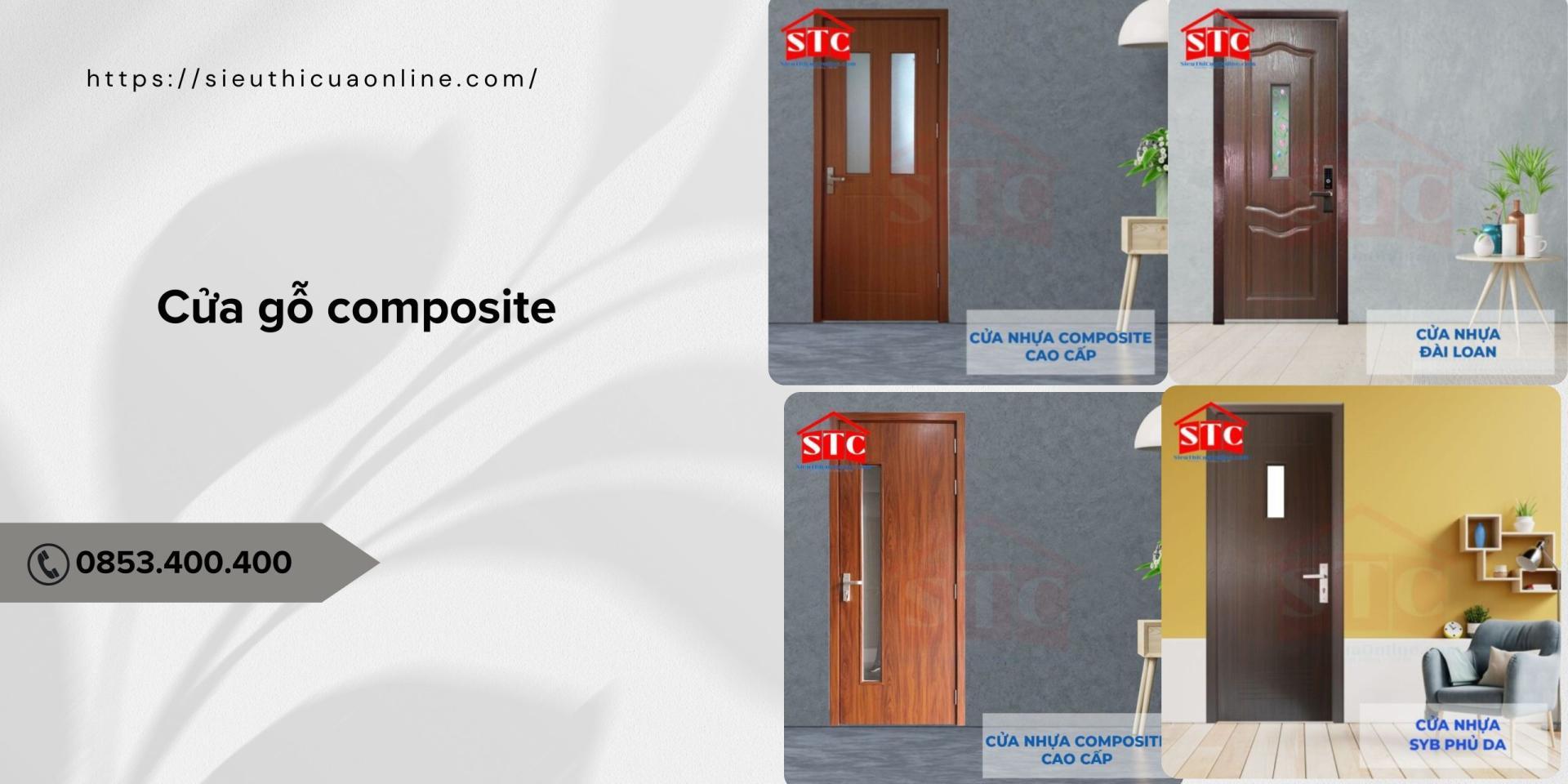Cửa composite có ô kính