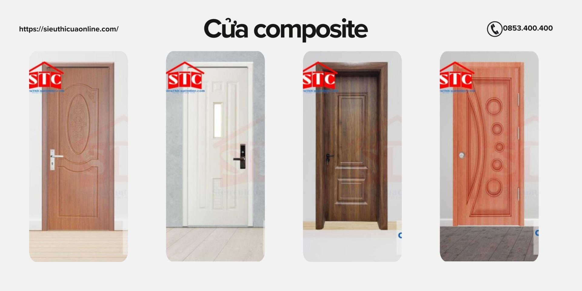 Cửa composite có trang trí