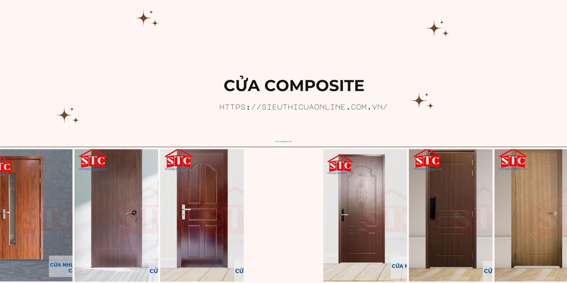 Cửa composite giả gỗ (màu gỗ)