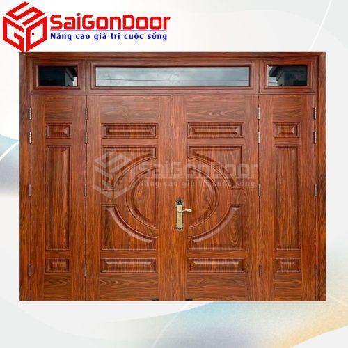 Cửa Thép Vân Gỗ SGD-KM.TVG-4C.35n.
