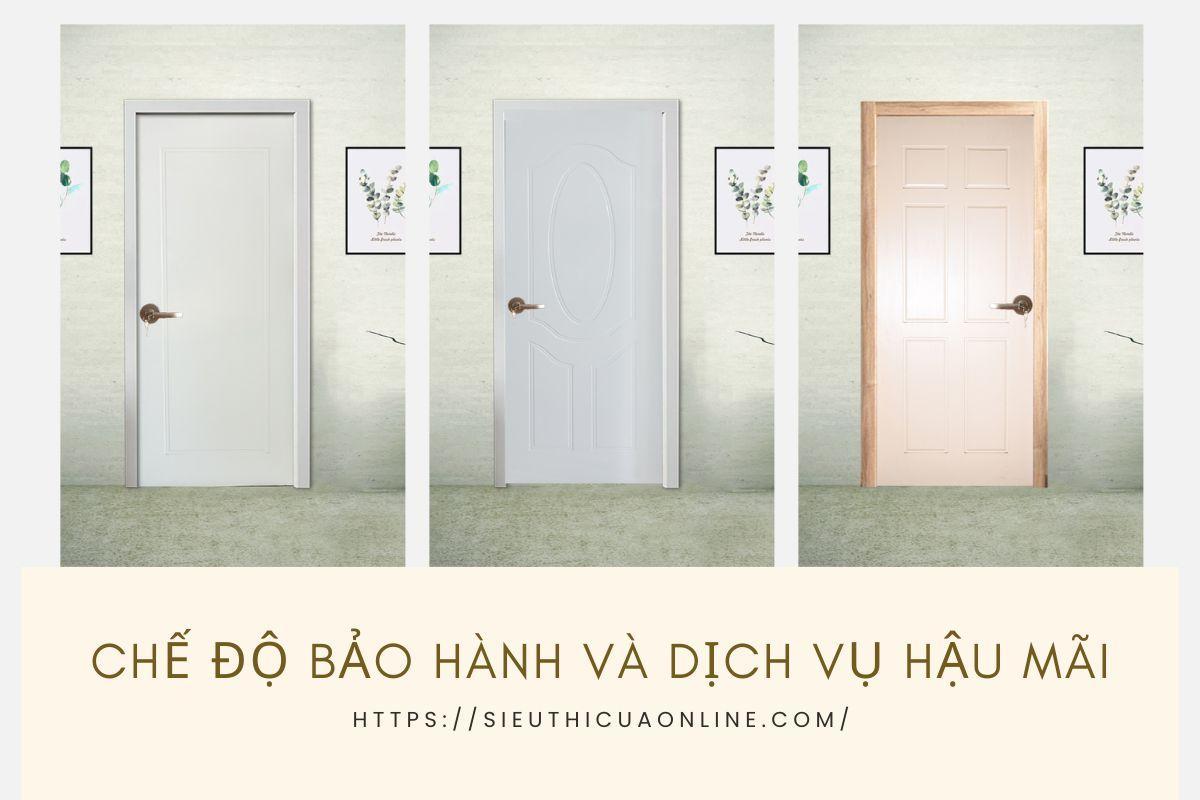 Khi mua cửa gỗ nhựa cần phải xem xét về cế độ bảo hành và dịch vụ hậu mãi.