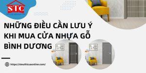 Những điều cần lưu ý khi mua cửa nhựa gỗ Bình Dương