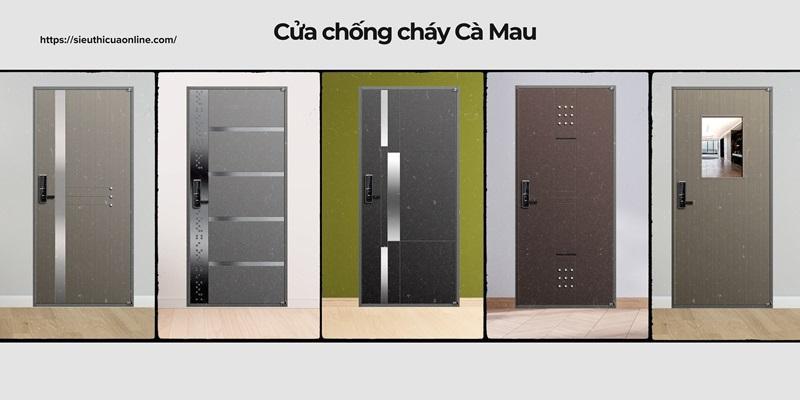 Các mẫu cửa chống cháy Cà Mau với màu sắc nổi bật, sang trọng