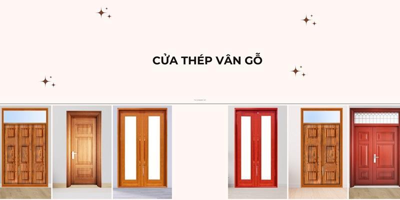 Các mẫu cửa chống vân gỗ Bình Dương được lắp đặt tại nhiều vị trí
