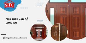 Cửa thép vân gỗ Long An: Bền đẹp, an toàn và giá tốt