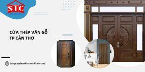 Cửa thép vân gỗ TP Cần Thơ – Giải pháp bền đẹp cho mọi công trình