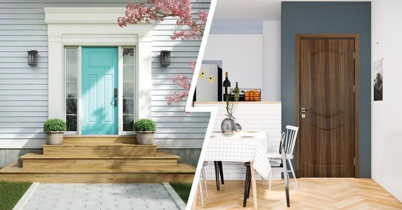 So sánh mẫu cửa thép vẫn gỗ và cửa gỗ nhựa 
