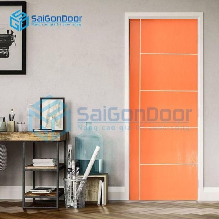 Cửa Gỗ MDF Veneer P1R5-XOAN DAO 4 MDF.VP1R5 XOAN DAO 1