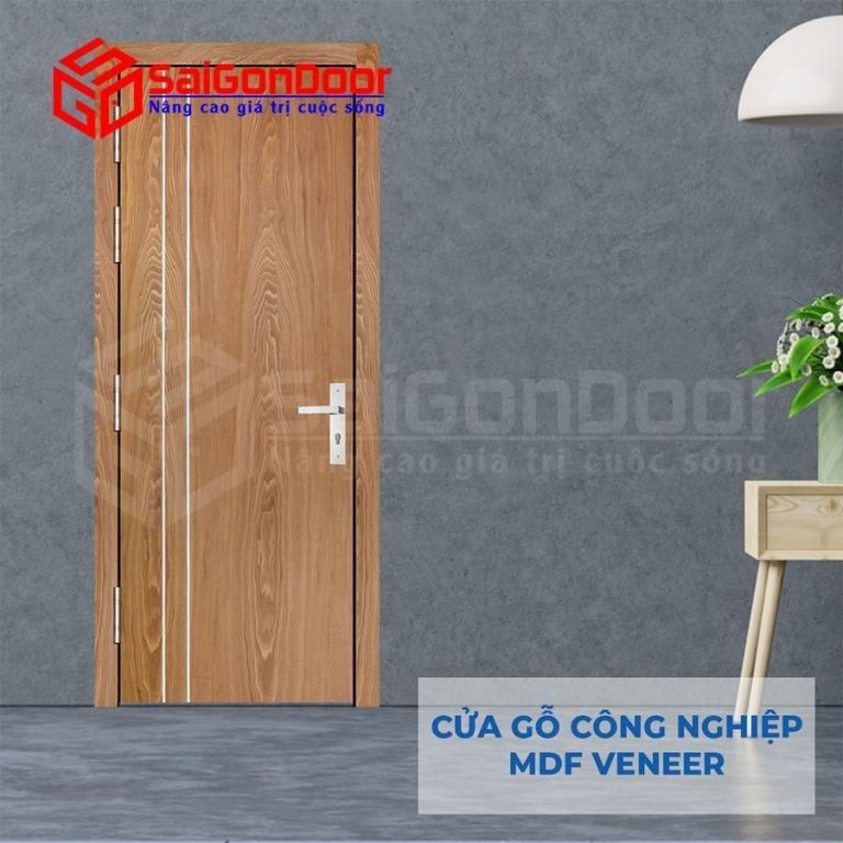Cửa Gỗ MDF Veneer P1R2a 5 Cửa Gỗ MDF Veneer P1R2a