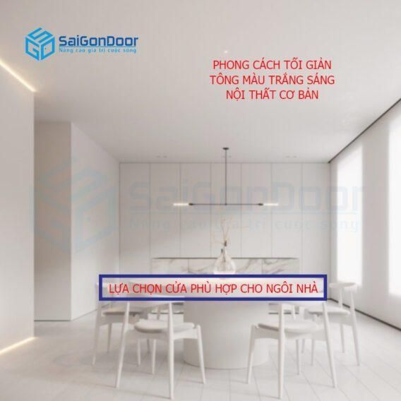 Nội thất nhà ở theo phong cách tối giản