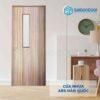Cửa Nhựa Cao Cấp Văn Phòng Chống Ồn 4 Cửa nhựa ABS Hàn Quốc KOS P1R3G1