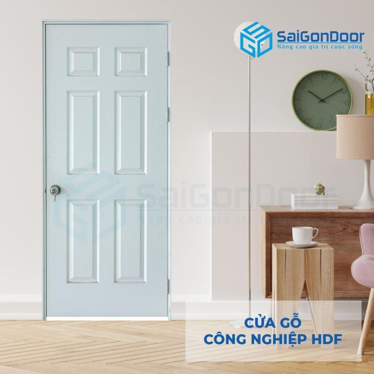 CỬA GỖ CÔNG NGHIỆP HDF 6A-C1 (9) 5 Cửa gỗ công nghiệp HDF 6A-C1 (9)