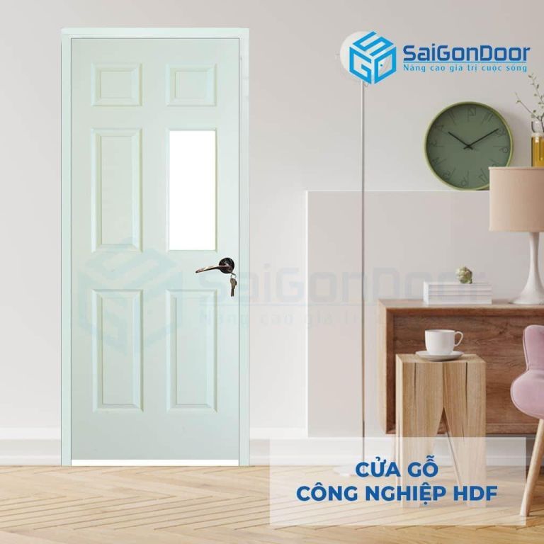 CỬA GỖ CÔNG NGHIỆP HDF 6AG1-C10 5 Cửa gỗ công nghiệp HDF 6AG1-C10