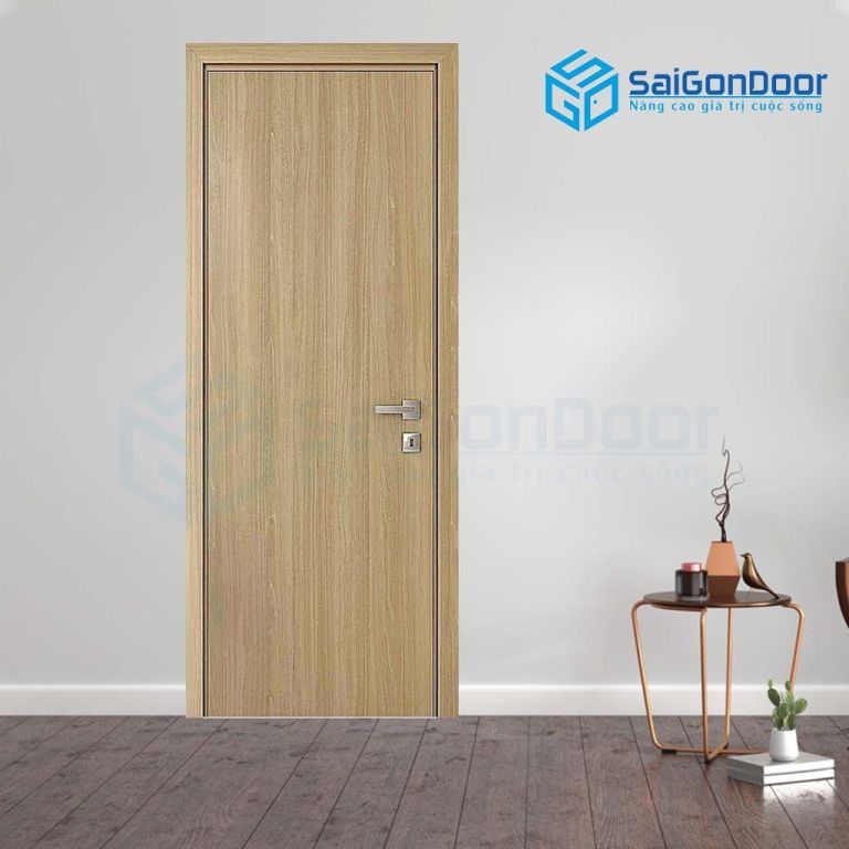 CỬA GỖ NHÀ VỆ SINH HDF Melammine P1 4 Cửa gỗ nhà vệ sinh HDF Melammine P1