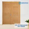 Cửa Gỗ Công Nghiệp HDF Veneer 12A soi 2 canh 4 Cửa gỗ công nghiệp HDF Veneer 12A soi 2 canh