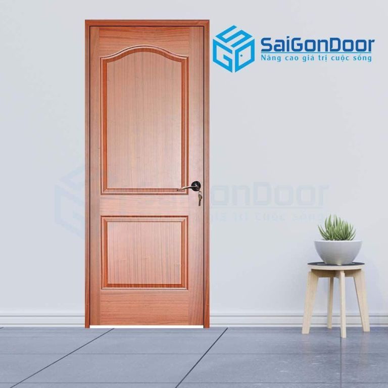 CỬA GỖ PHÒNG NGỦ PN HDF Veneer 2A-xoan dao 4 Cửa gỗ phòng ngủ PN HDF Veneer 2A-xoan dao