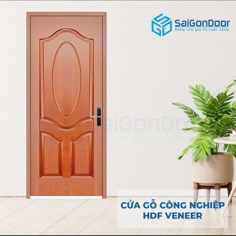 Cửa Gỗ Công Nghiệp HDF Veneer 3A-xoan dao 5 Cửa gỗ công nghiệp HDF Veneer 3A-xoan dao