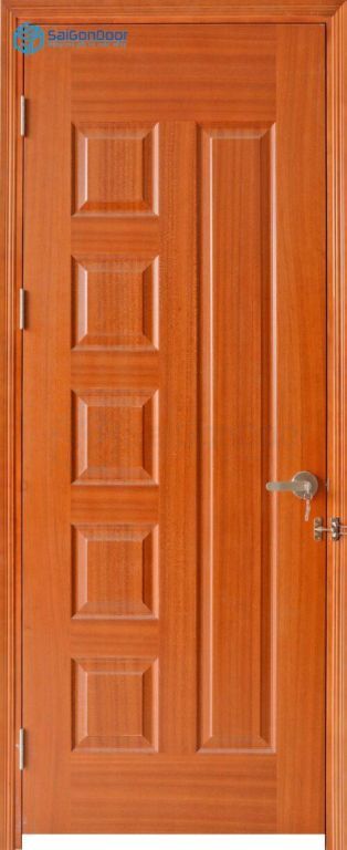Cửa Gỗ Công Nghiệp HDF Veneer 6B-sapele 8 Cửa gỗ công nghiệp HDF Veneer 6B-sapele
